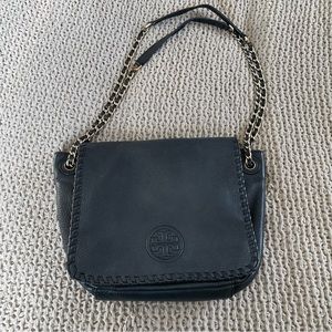 Tory Burch Marion Purse black and gold